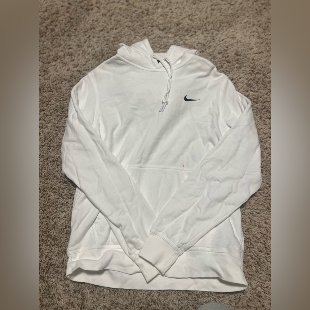 Nike White Pullover Hoodie